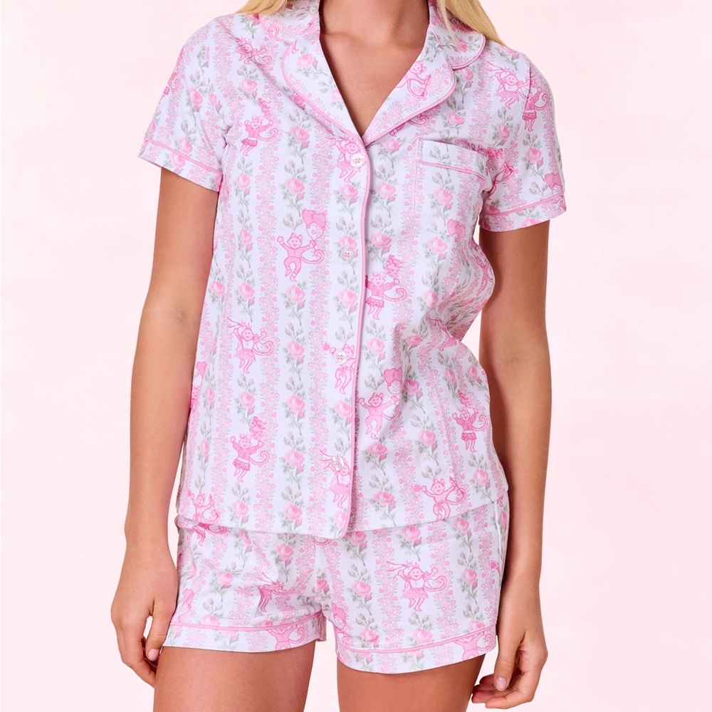 Love Shack Fancy x Roller Rabbit Heirloom Monkey Polo Pajamas